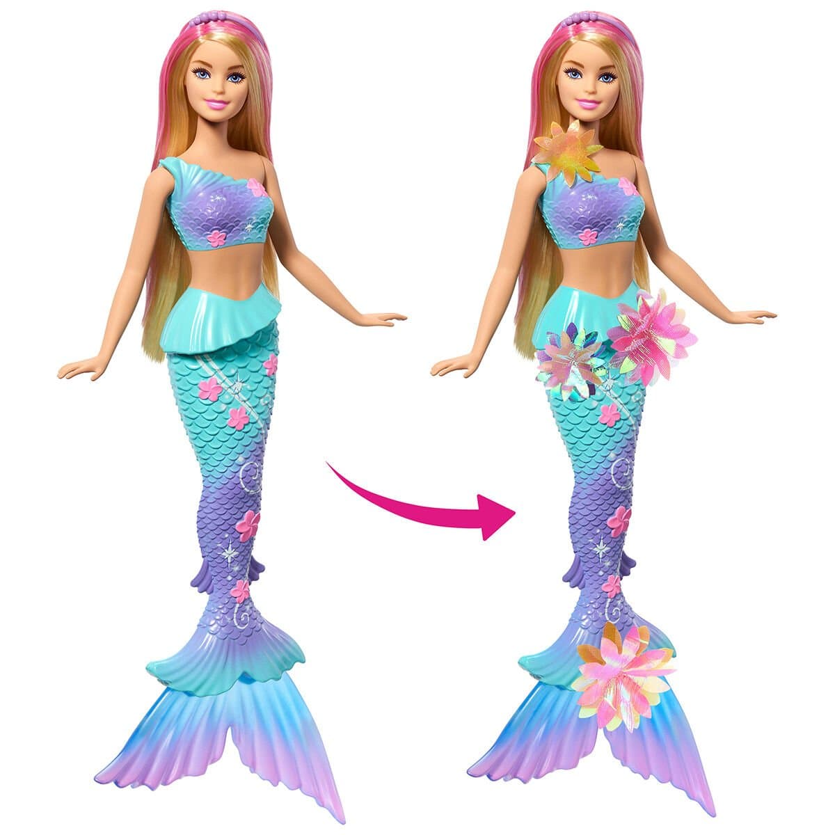 Barbie Büyülü Çiçekler Deniz Kızı - Flower Magic Mermaid JDM72