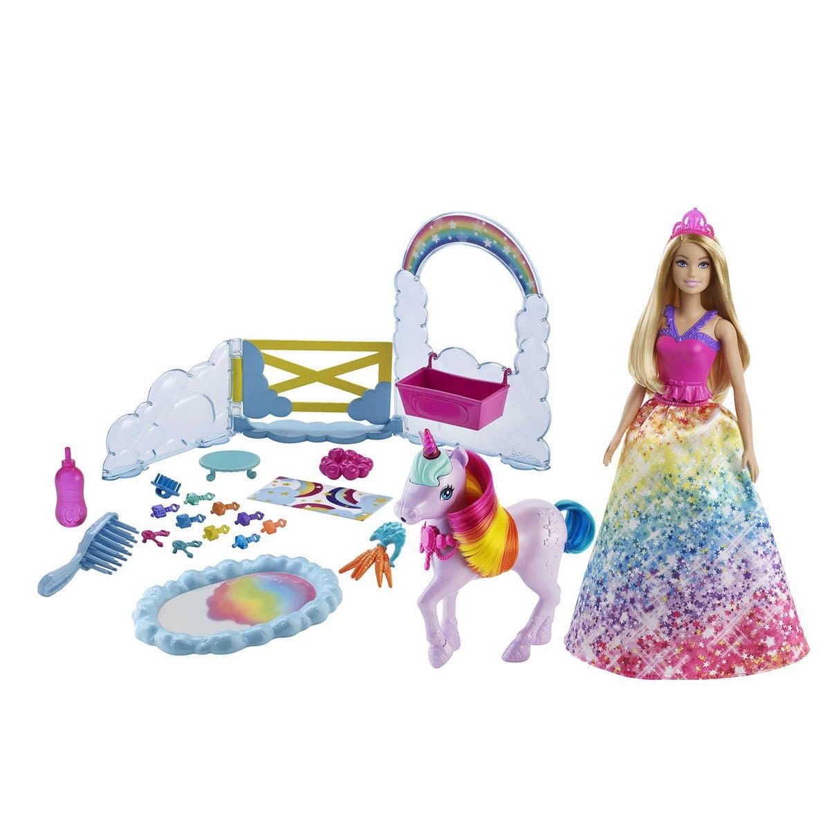 Barbie Dreamtopia Bebek ve Tek Boynuzlu At Oyun Seti GTG01