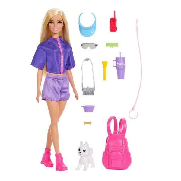 Barbie Malibu Bebek ve Aksesuar Seti JJV59