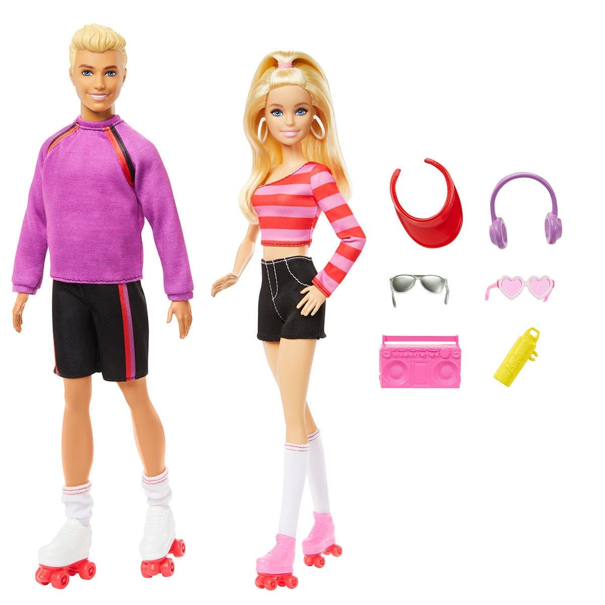 Barbie ve Ken 65. Yıl Paten Partisi 2'li Bebek Seti HXK90