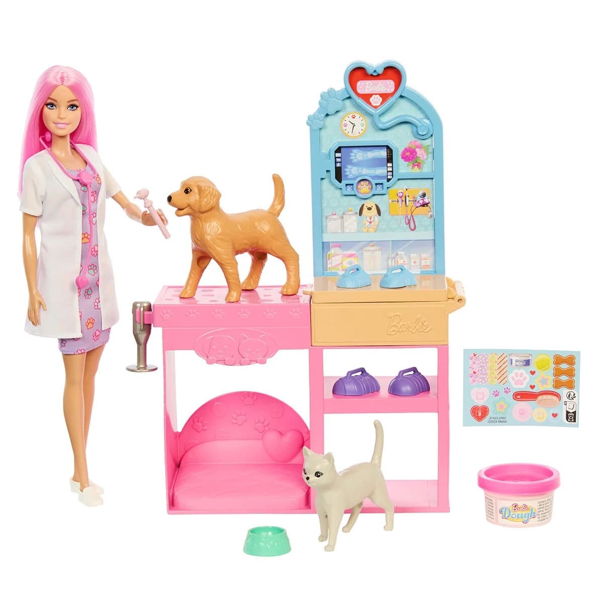 Barbie ve Veteriner Kliniği ve Aksesuarları JFX93