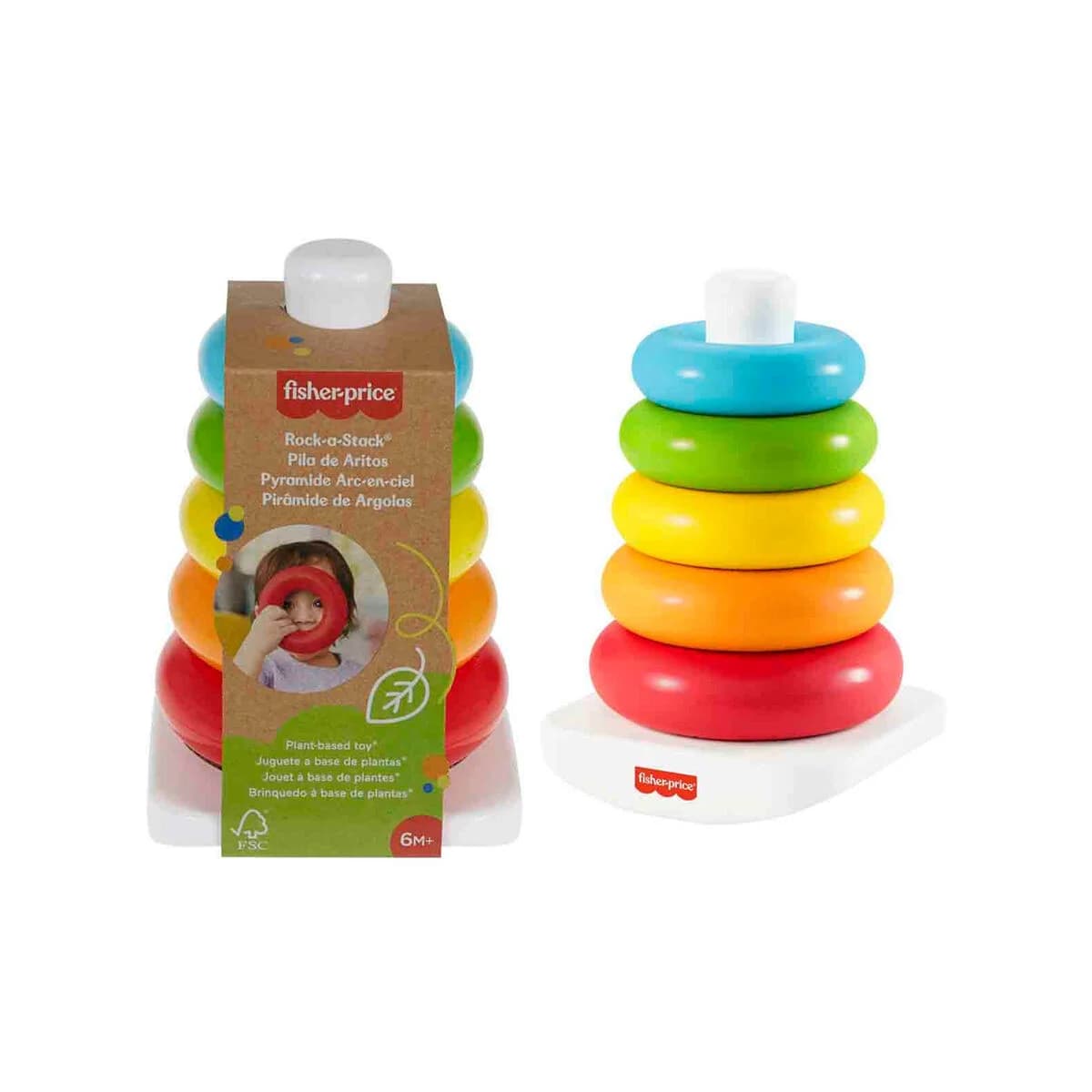 Fisher-Price Doğa Dostu Renkli Halkalar GRF09