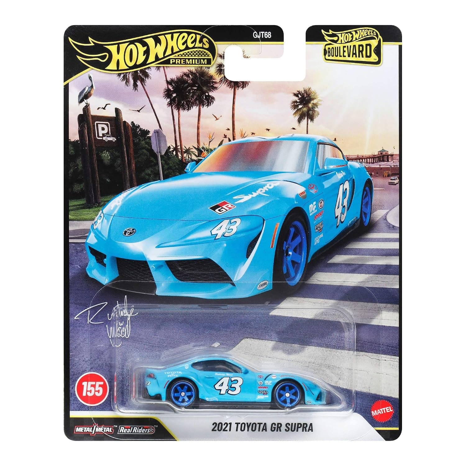 Hot Wheels Premium Boulevard Koleksiyonu GJT68 - 2021 Toyota GR Supra JHW34