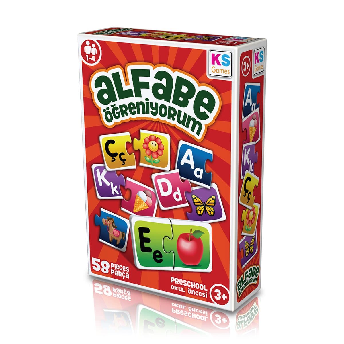 KS Games Alfabe Öğreniyorum Eğitici Eşleştirme Oyunu AG257