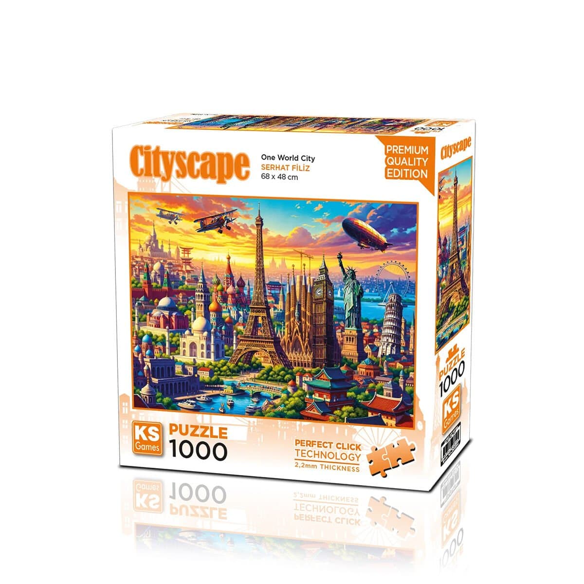 KS Games One World City 1000 Parça Puzzle 20854