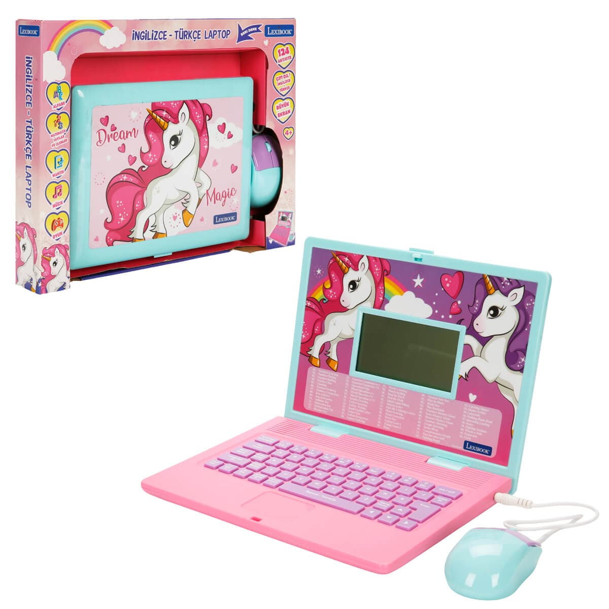 Lexibook Sesli Unicorn İngilizce Türkçe Laptop