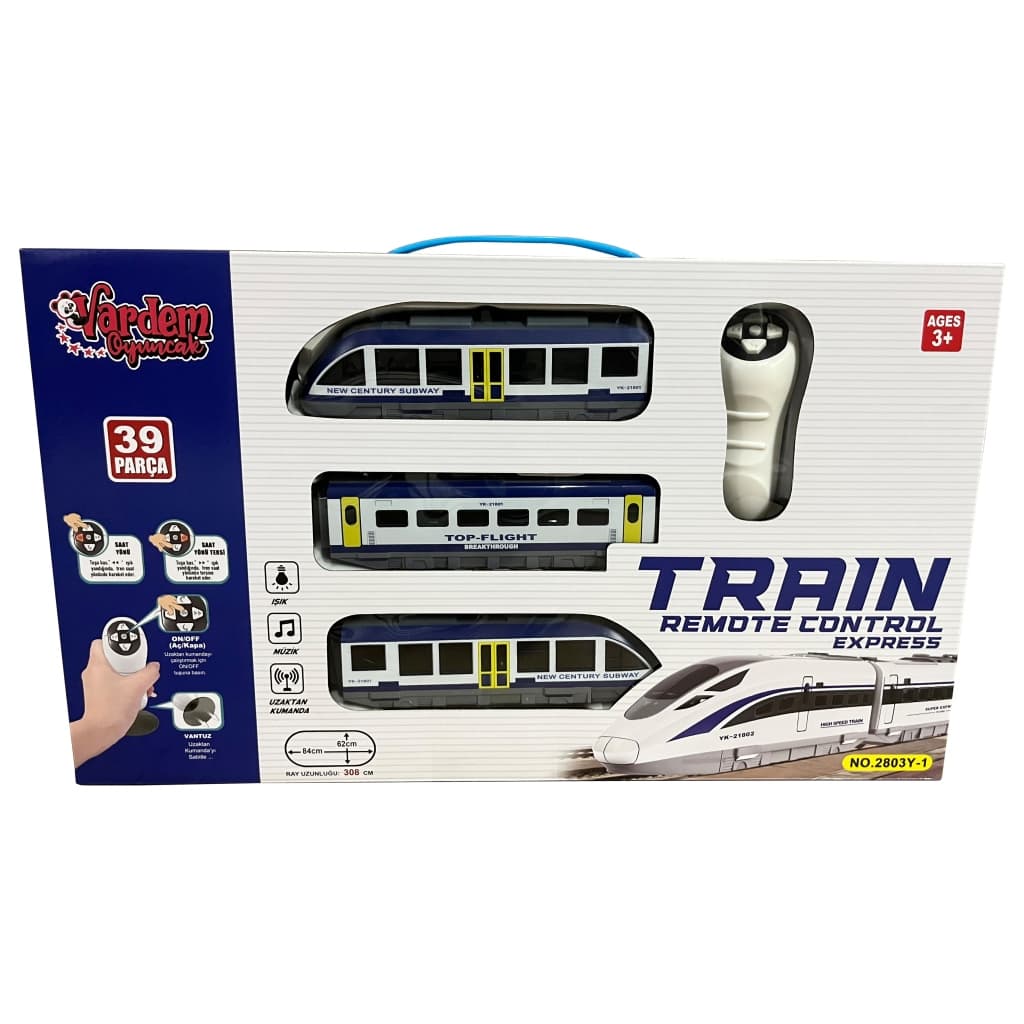 Uzaktan Kumandalı 39 Parça Işıklı 308 Cm Tren Set