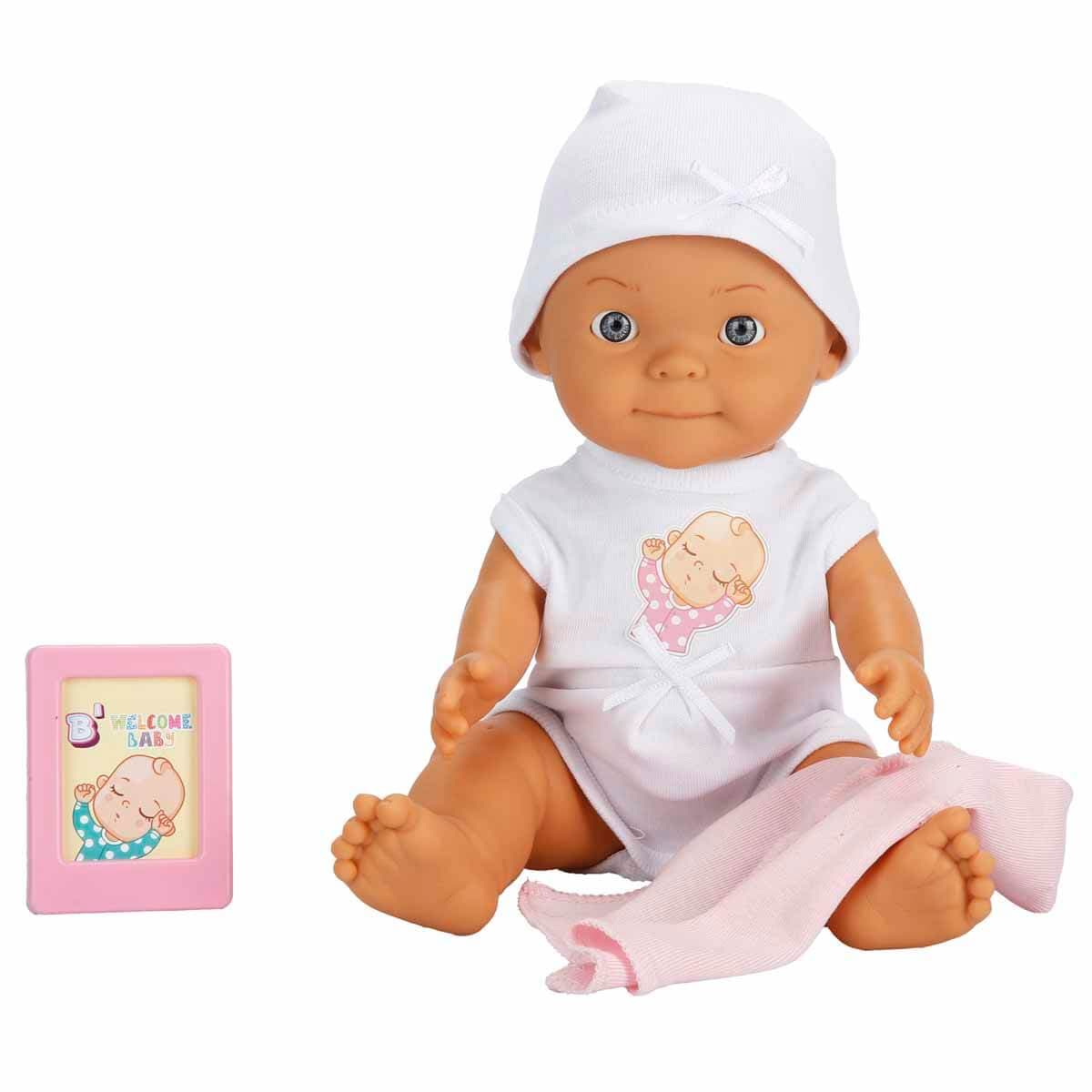 Bebelou Ağlayan Hoş Geldin Bebeği 30 cm - Pembe Battaniyeli