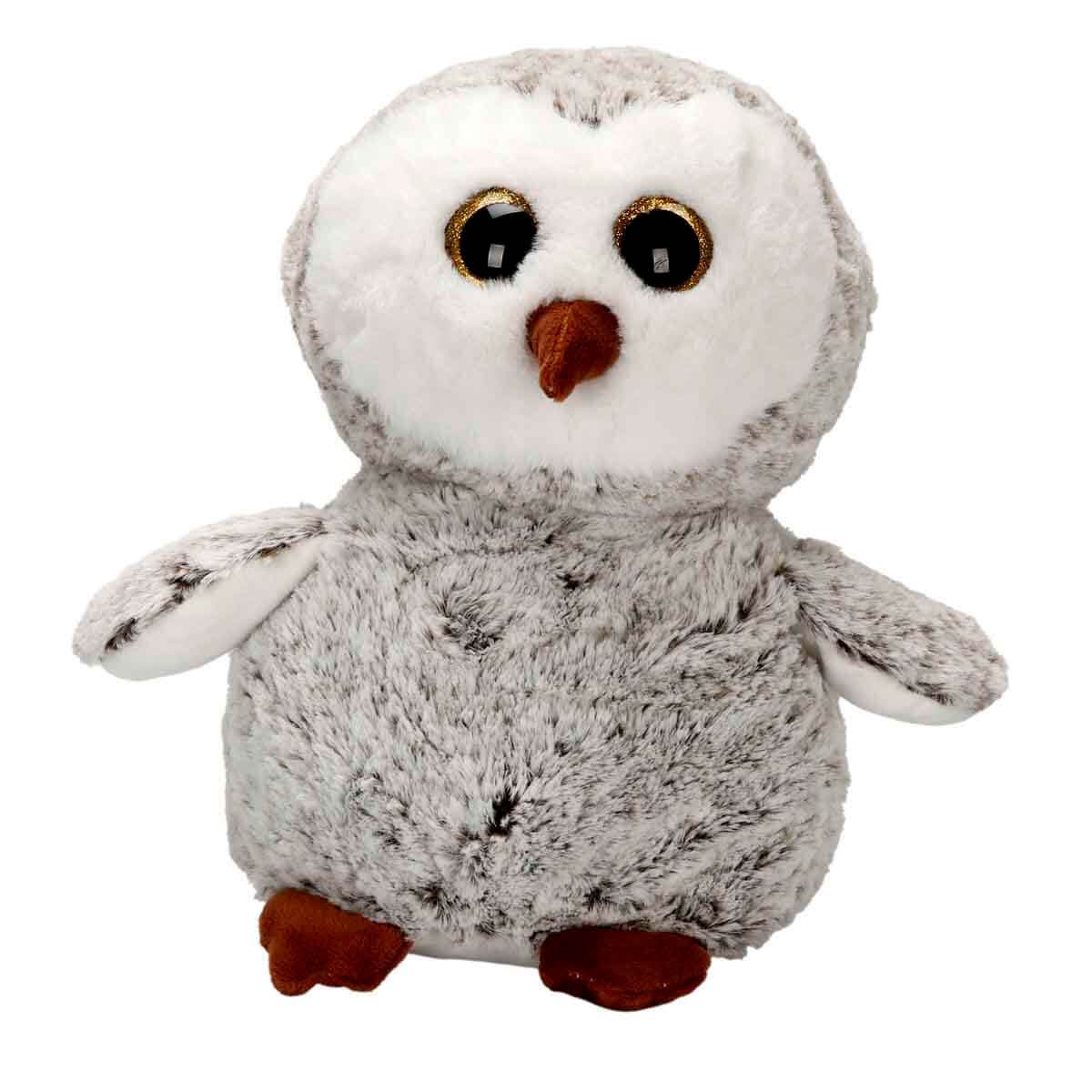 Puffy Friends Baykuş Peluş 30 cm - Gri