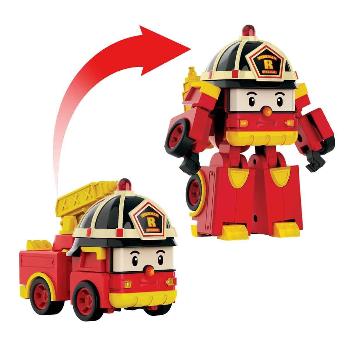 Robocar Poli Sesli ve Işıklı Büyük Dönüşen Robot Roy MRT-686