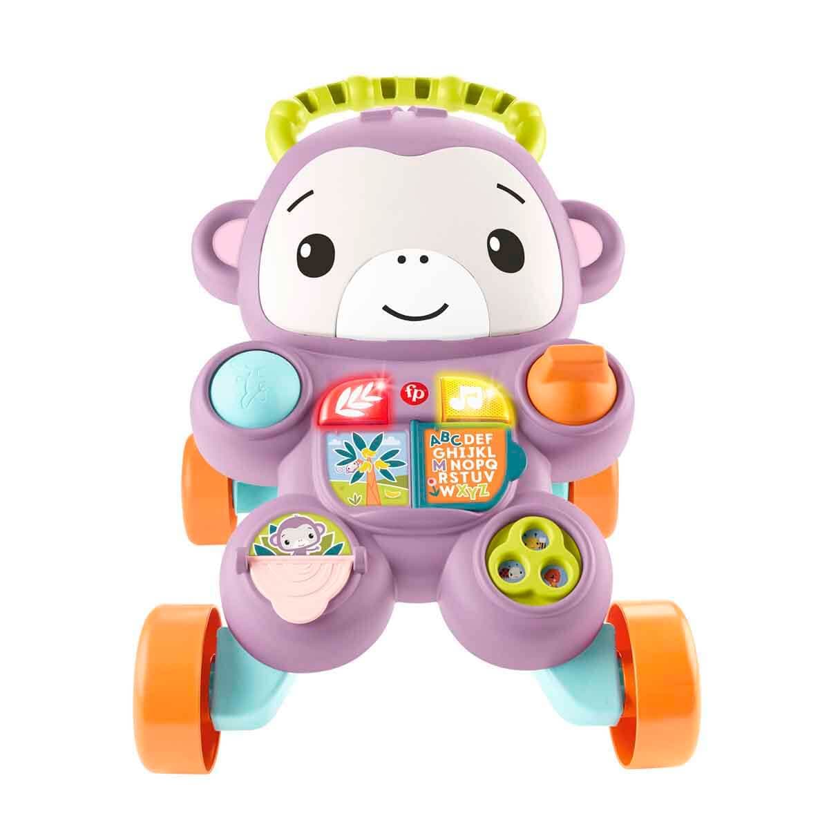 Fisher-Price Benimle Öğren Sesli ve Işıklı Mor Maymun Yürüteç JGW94