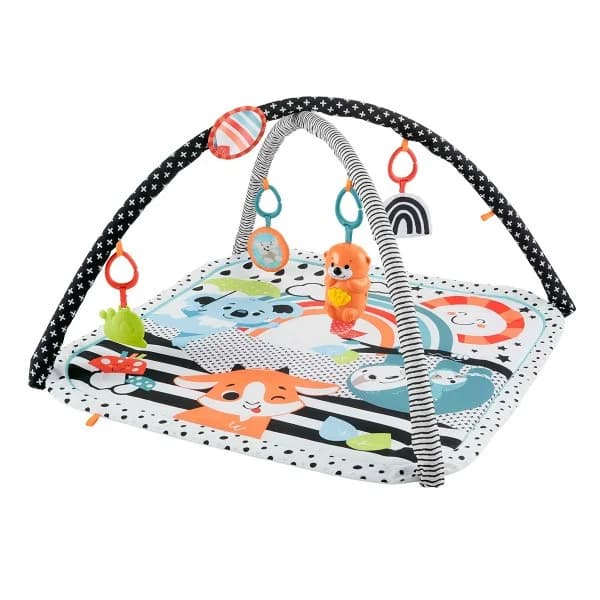 Fisher-Price Neşeli Hayvanlar Müzikli ve Işıklı 3’ü 1 Arada Jimnastik Merkezi HBP41