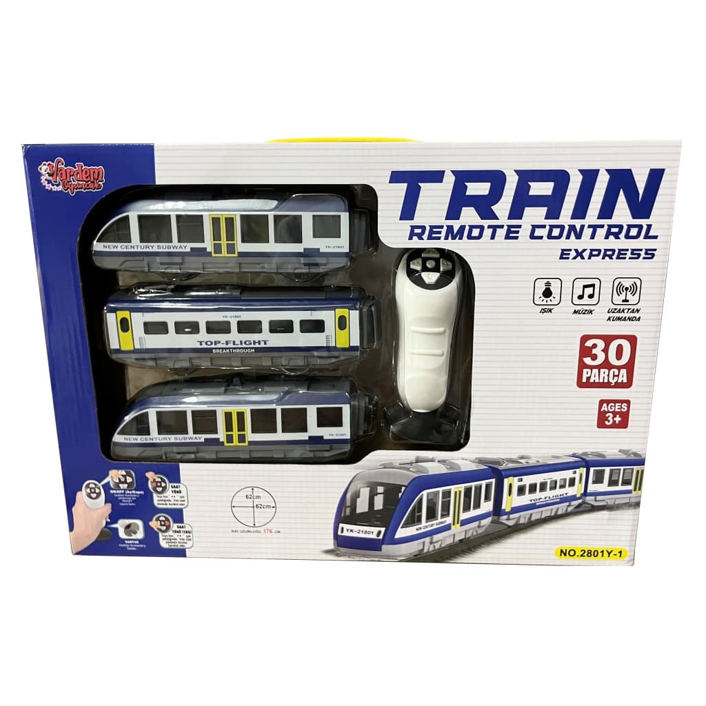 Uzaktan Kumandalı 30 Parça Işıklı 176 Cm Tren Set
