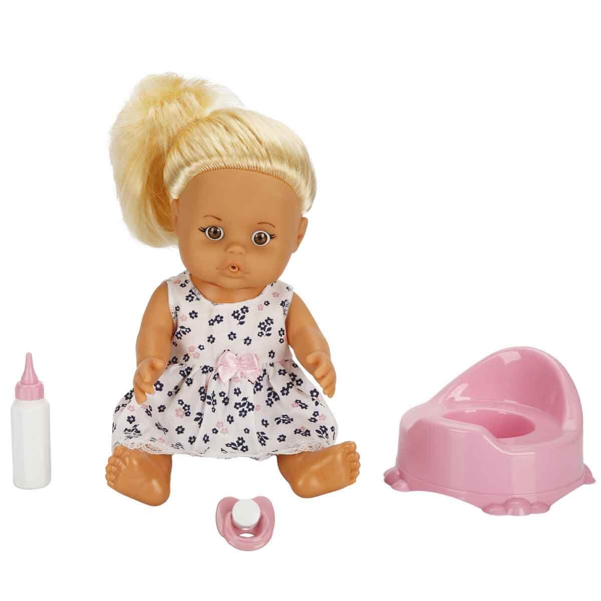 Boubou Altını Islatan Biberon ve Emzikli Bebek Seti 30 cm