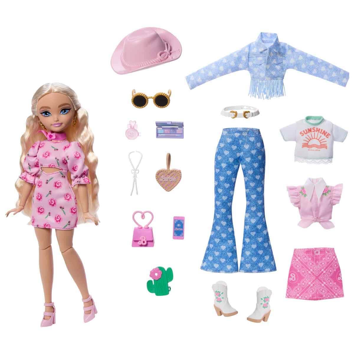 Barbie Dream Besties Malibu Festival Kombinleri ve Aksesuarları JGH87