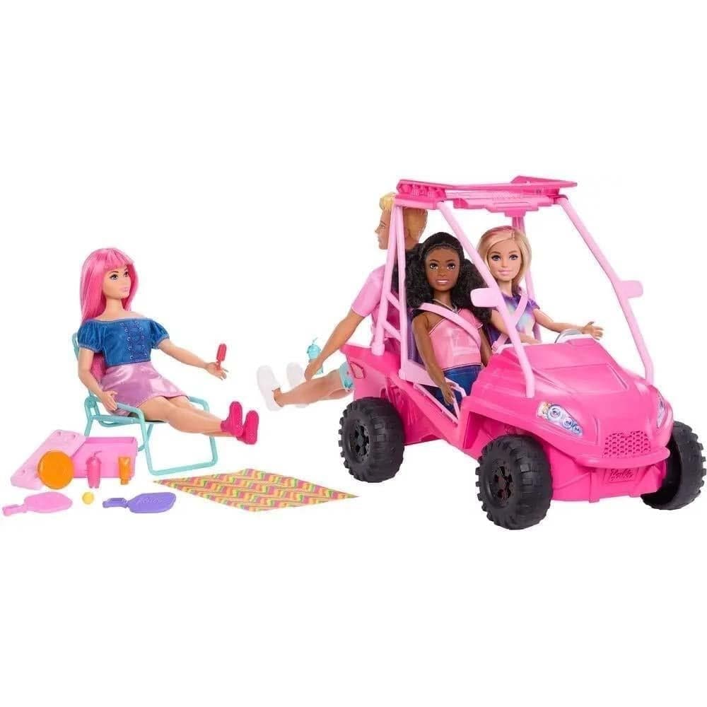 Barbie Mysteries Beach Detectives Plaj Arabası Oyun Seti JFV68