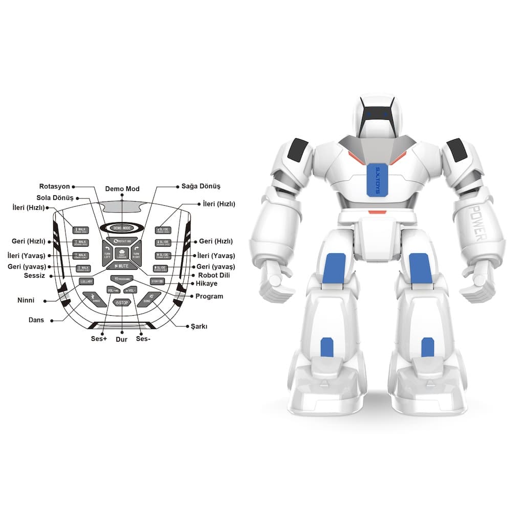 Vardem Uzaktan Kumandalı Full Fonksiyon Şarjlı İnteraktif Hareketli Dansçı Robot